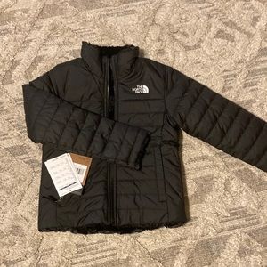 The North Face youth girls small 7/8 reversible jacket new with tags